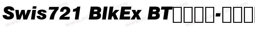 Swis721 BlkEx BT字体下载字体转换